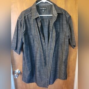 Beverly Hills Polo Club Dark Gray Button Down Shirt